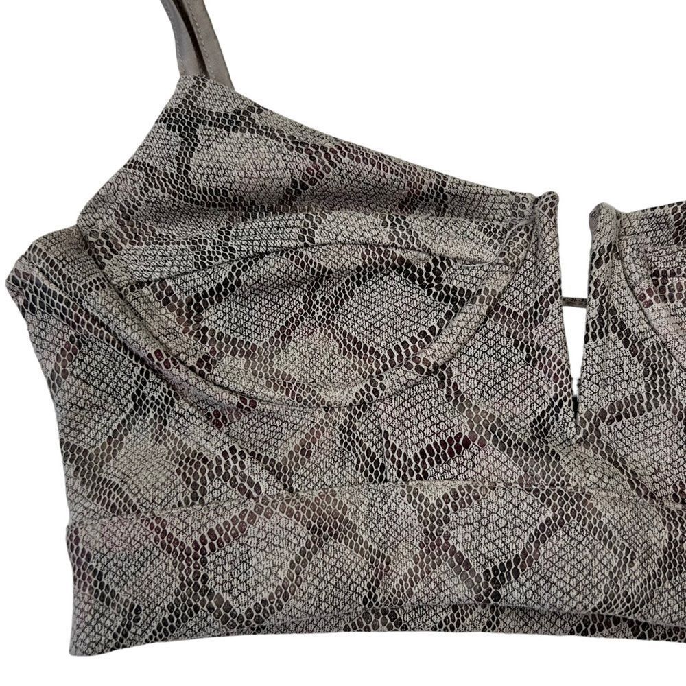 By The Way Lhiea Python Bustier Top in Python - Picture 4 of 14